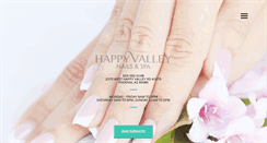 Desktop Screenshot of happyvalleynailsandspa.com