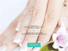 Tablet Screenshot of happyvalleynailsandspa.com